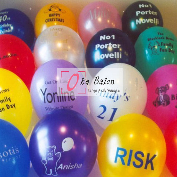 Balon Latex Print